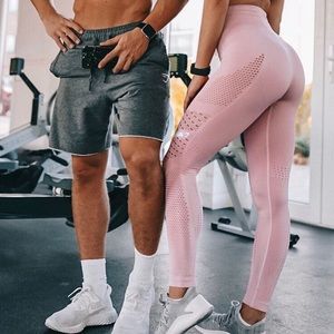 Gymshark Flawless Knit Legging in Washed Lavendar